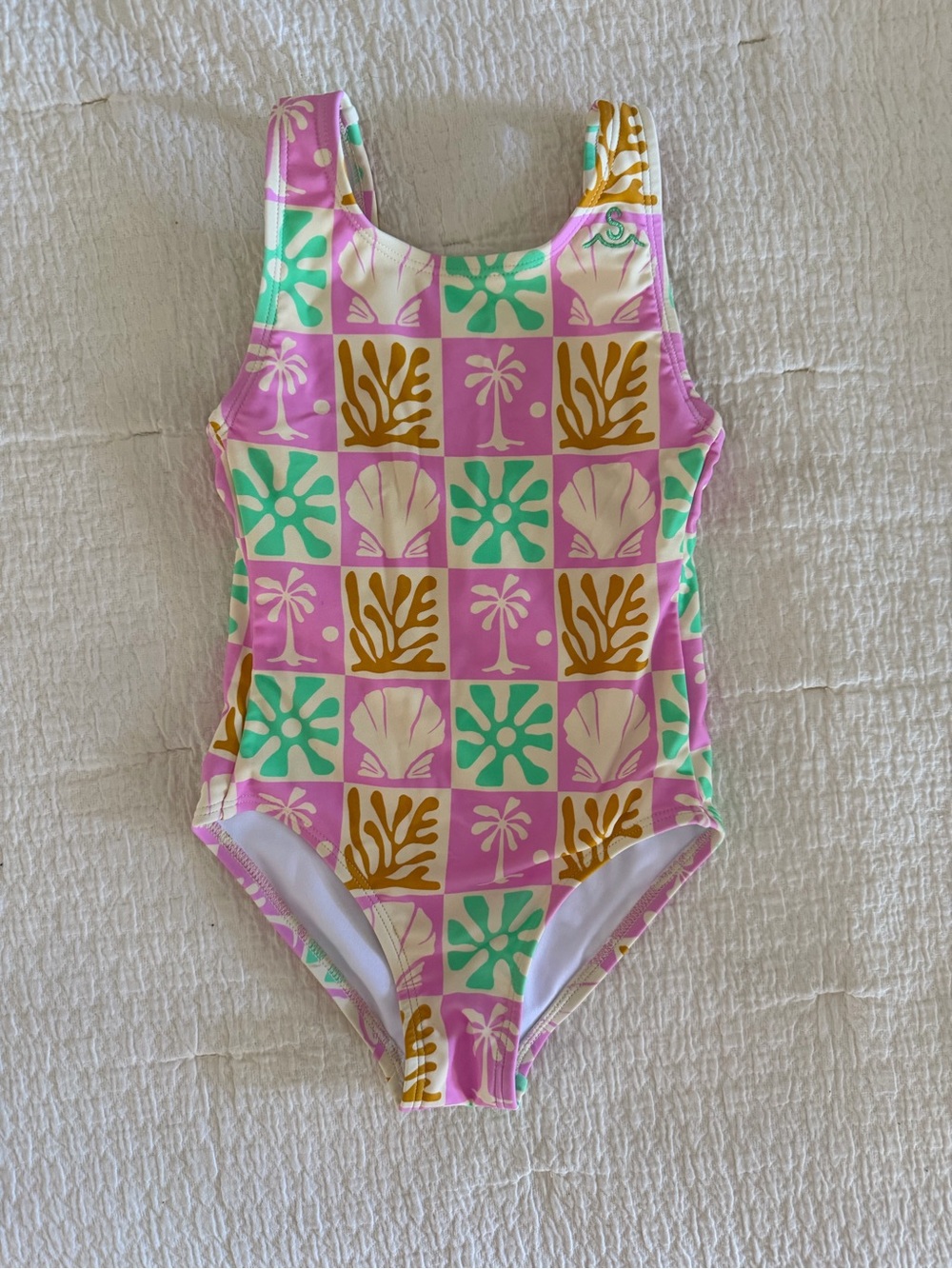 Seasta Surf BEACH CHECKS ONE PIECE SWIMSUIT / PASTEL